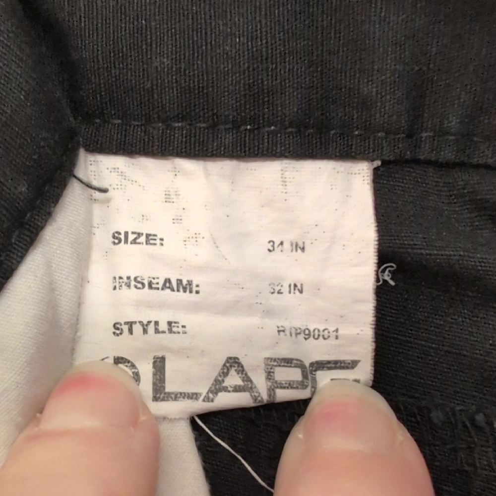 LAPG Men's Black Cargo Pants Size 34 - Picture 3 of 6